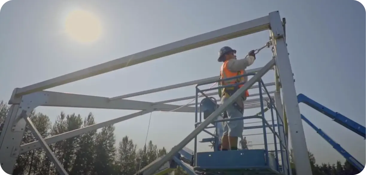 tent install safety at shelter structures