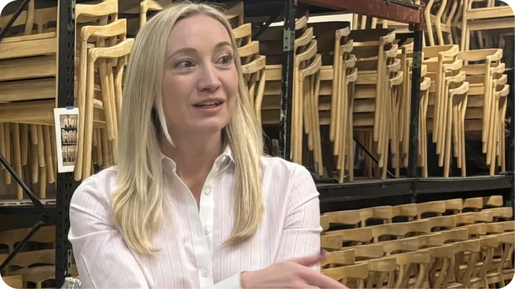 Event rental warehouse showing inventory organization and management challenges