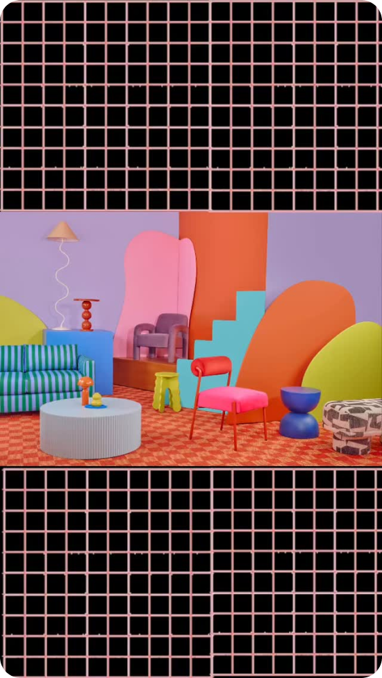 bold new website with orange, lime green, and purple from the wild ones rentals in california